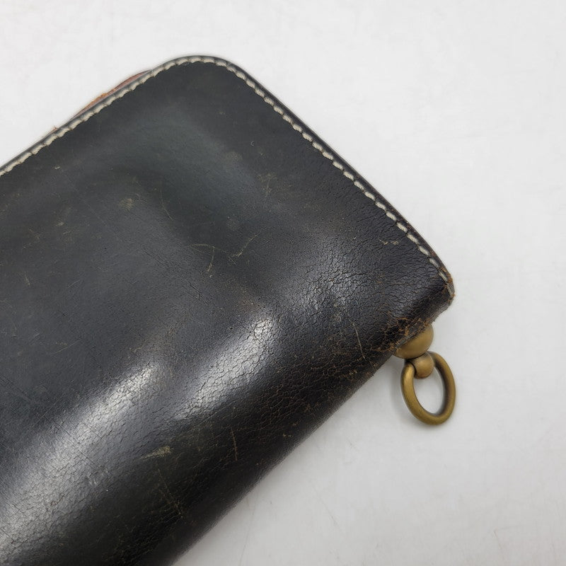【現状渡し品】【メンズ/レディース】 SAMURAI JEANS サムライジーンズ LEATHER MIDDLE WALLET レザーミドルウォレット 財布 200-260927-as-14-izu カラー：ブラック 万代Net店