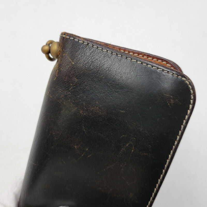 【現状渡し品】【メンズ/レディース】 SAMURAI JEANS サムライジーンズ LEATHER MIDDLE WALLET レザーミドルウォレット 財布 200-260927-as-14-izu カラー：ブラック 万代Net店