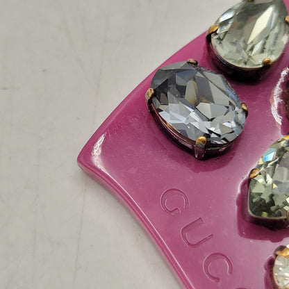 【中古品】【レディース】 GUCCI グッチ HEART BIJOU CHARM ハート ビジュー チャーム キーホルダー アクセサリー 182-260928-ay-07-izu カラー：ピンク系 万代Net店