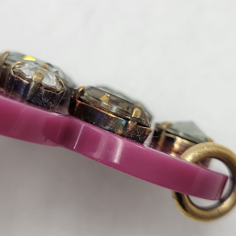 【中古品】【レディース】 GUCCI グッチ HEART BIJOU CHARM ハート ビジュー チャーム キーホルダー アクセサリー 182-260928-ay-07-izu カラー：ピンク系 万代Net店