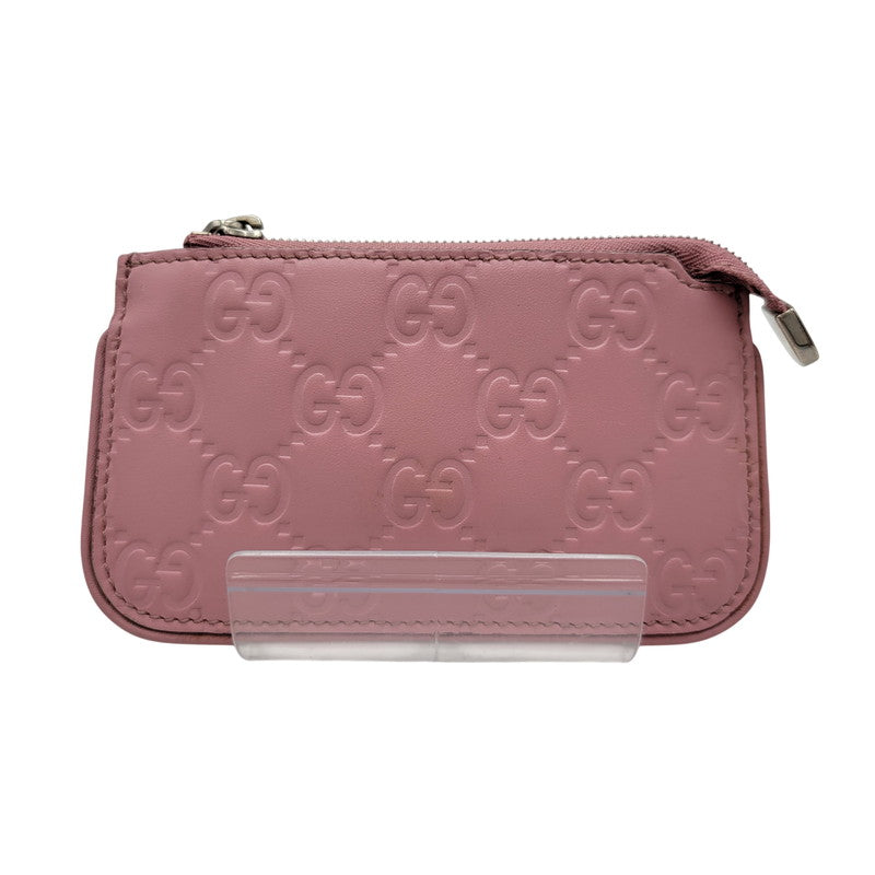 【現状渡し品】【メンズ/レディース】 GUCCI グッチ 233183 グッチシマ コインケース 財布 サイフ 181-260927-yn-09-izu カラー：ピンク 万代Net店