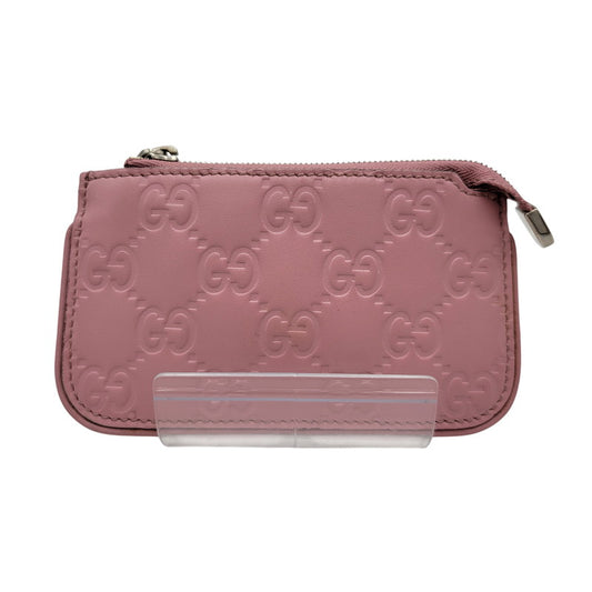 【現状渡し品】【メンズ/レディース】 GUCCI グッチ 233183 グッチシマ コインケース 財布 サイフ 181-260927-yn-09-izu カラー：ピンク 万代Net店
