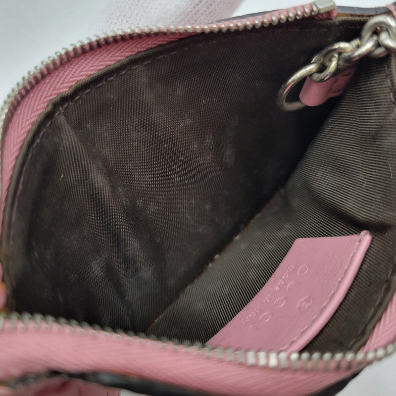 【現状渡し品】【メンズ/レディース】 GUCCI グッチ 233183 グッチシマ コインケース 財布 サイフ 181-260927-yn-09-izu カラー：ピンク 万代Net店