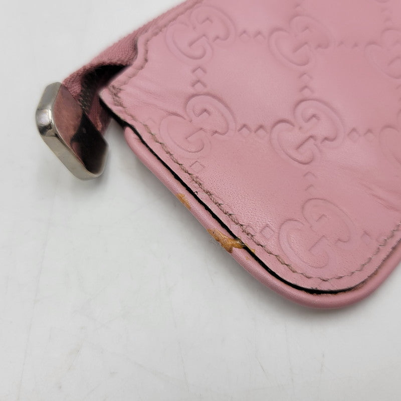 【現状渡し品】【メンズ/レディース】 GUCCI グッチ 233183 グッチシマ コインケース 財布 サイフ 181-260927-yn-09-izu カラー：ピンク 万代Net店