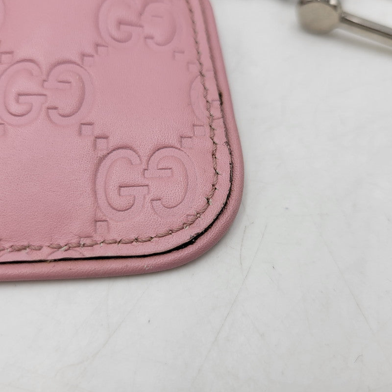 【現状渡し品】【メンズ/レディース】 GUCCI グッチ 233183 グッチシマ コインケース 財布 サイフ 181-260927-yn-09-izu カラー：ピンク 万代Net店