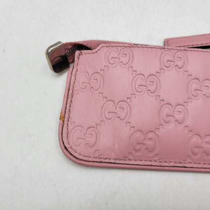 【現状渡し品】【メンズ/レディース】 GUCCI グッチ 233183 グッチシマ コインケース 財布 サイフ 181-260927-yn-09-izu カラー：ピンク 万代Net店