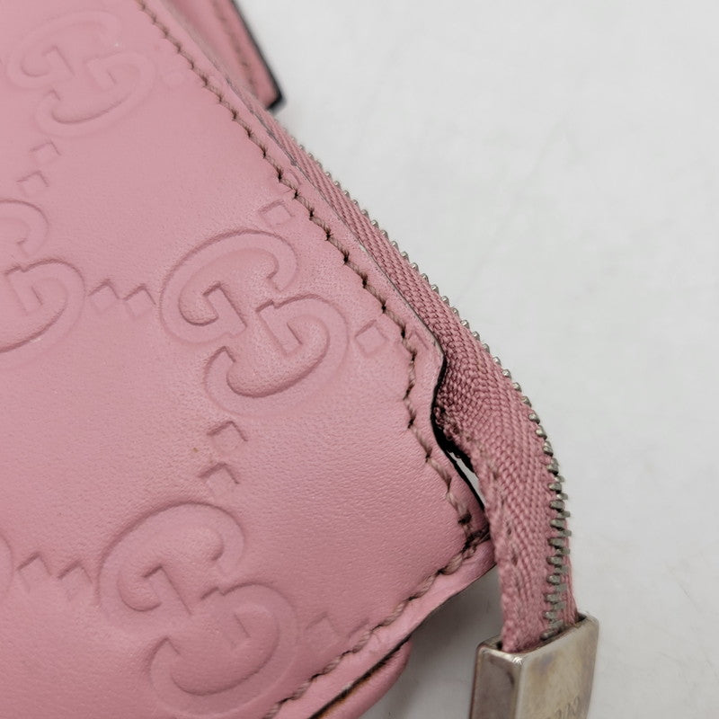 【現状渡し品】【メンズ/レディース】 GUCCI グッチ 233183 グッチシマ コインケース 財布 サイフ 181-260927-yn-09-izu カラー：ピンク 万代Net店