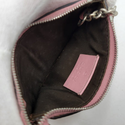 【現状渡し品】【メンズ/レディース】 GUCCI グッチ 233183 グッチシマ コインケース 財布 サイフ 181-260927-yn-09-izu カラー：ピンク 万代Net店