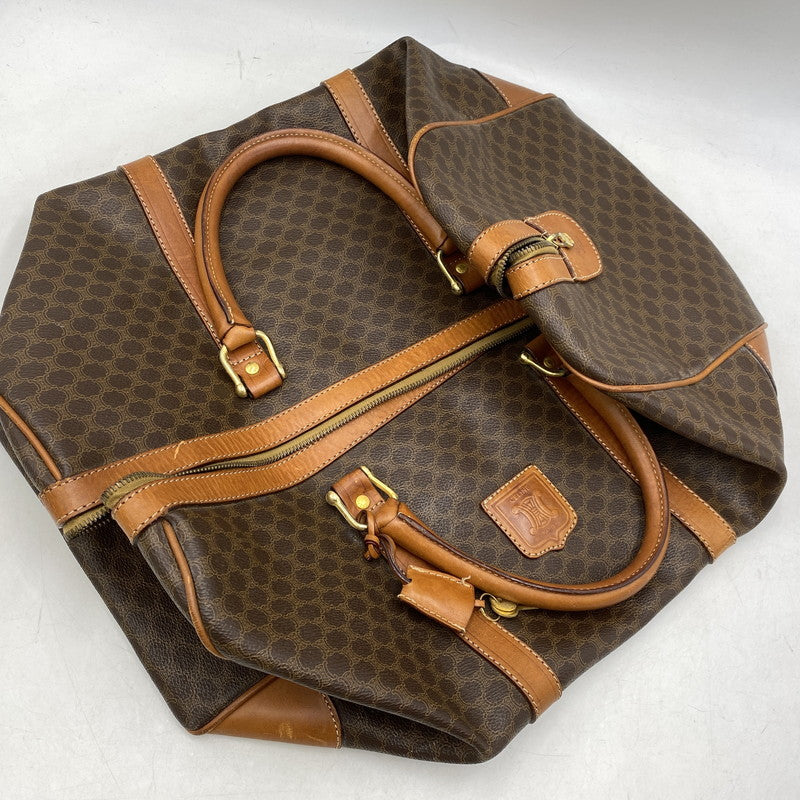 【現状渡し品】【メンズ/レディース】 CELINE セリーヌ マカダム ボストンバッグ 鞄 バッグ 180-260922-yn-04-izu カラー：ブラウン 万代Net店
