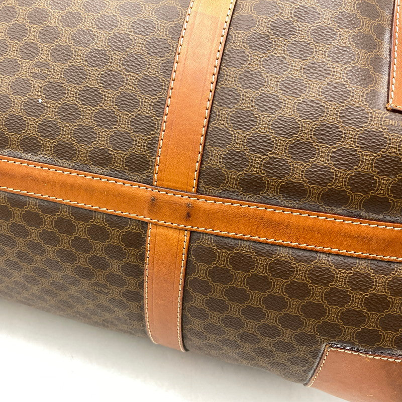 【現状渡し品】【メンズ/レディース】 CELINE セリーヌ マカダム ボストンバッグ 鞄 バッグ 180-260922-yn-04-izu カラー：ブラウン 万代Net店