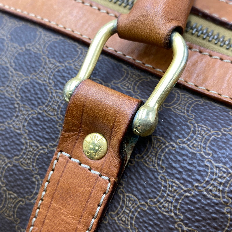 【現状渡し品】【メンズ/レディース】 CELINE セリーヌ マカダム ボストンバッグ 鞄 バッグ 180-260922-yn-04-izu カラー：ブラウン 万代Net店