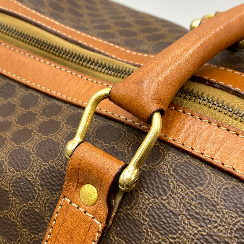 【現状渡し品】【メンズ/レディース】 CELINE セリーヌ マカダム ボストンバッグ 鞄 バッグ 180-260922-yn-04-izu カラー：ブラウン 万代Net店