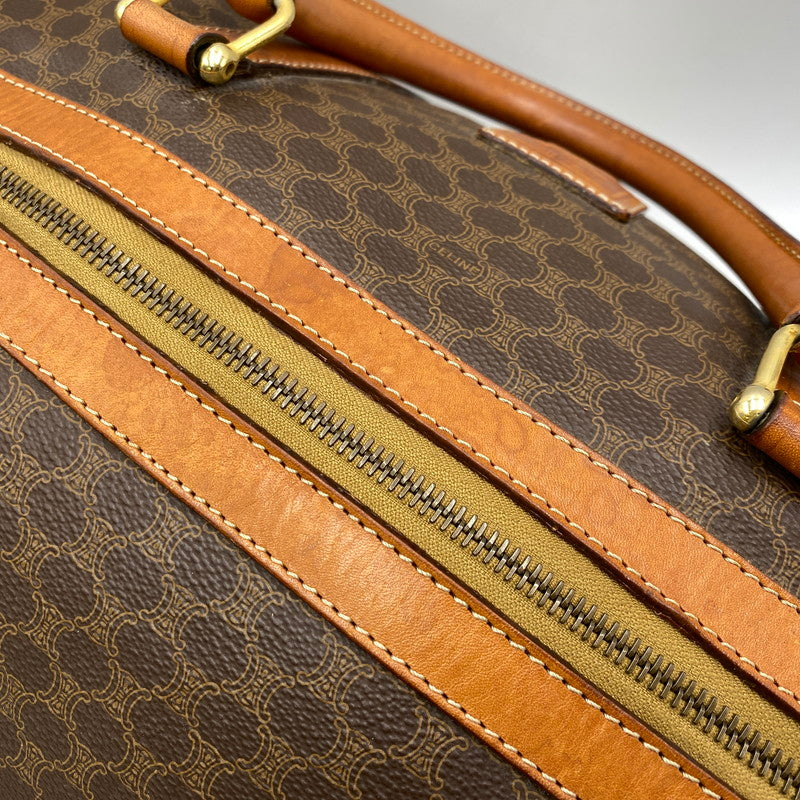 【現状渡し品】【メンズ/レディース】 CELINE セリーヌ マカダム ボストンバッグ 鞄 バッグ 180-260922-yn-04-izu カラー：ブラウン 万代Net店