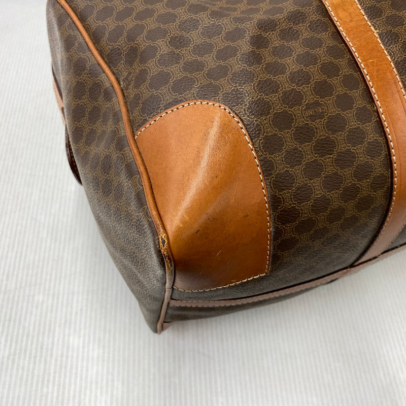 【現状渡し品】【メンズ/レディース】 CELINE セリーヌ マカダム ボストンバッグ 鞄 バッグ 180-260922-yn-04-izu カラー：ブラウン 万代Net店