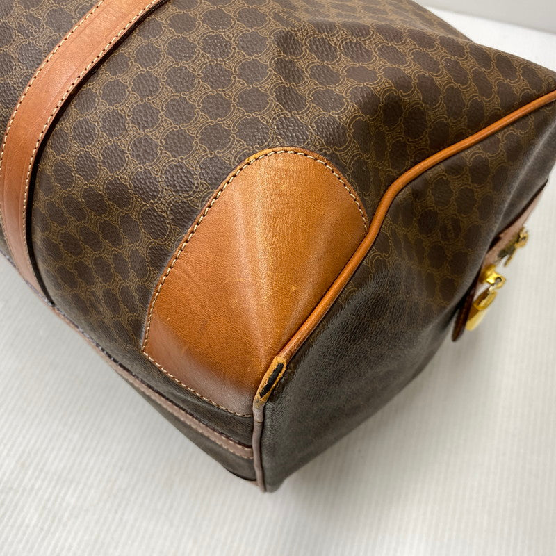 【現状渡し品】【メンズ/レディース】 CELINE セリーヌ マカダム ボストンバッグ 鞄 バッグ 180-260922-yn-04-izu カラー：ブラウン 万代Net店