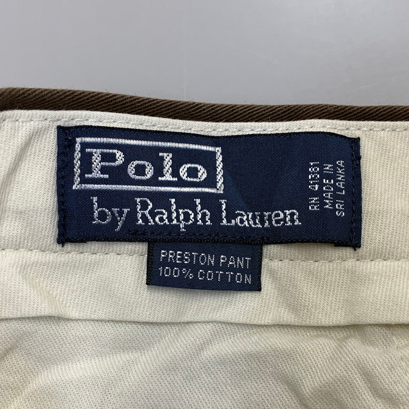 【中古品】【メンズ】 POLO BY RALPH LAUREN ポロバイラルフローレン PRESTON PANT プレストン パンツ ボトムス 157-261016-kh-02-izu サイズ：32×30 カラー：ブラウン 万代Net店