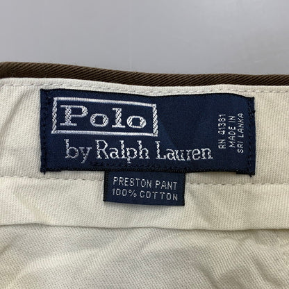 【中古品】【メンズ】 POLO BY RALPH LAUREN ポロバイラルフローレン PRESTON PANT プレストン パンツ ボトムス 157-261016-kh-02-izu サイズ：32×30 カラー：ブラウン 万代Net店