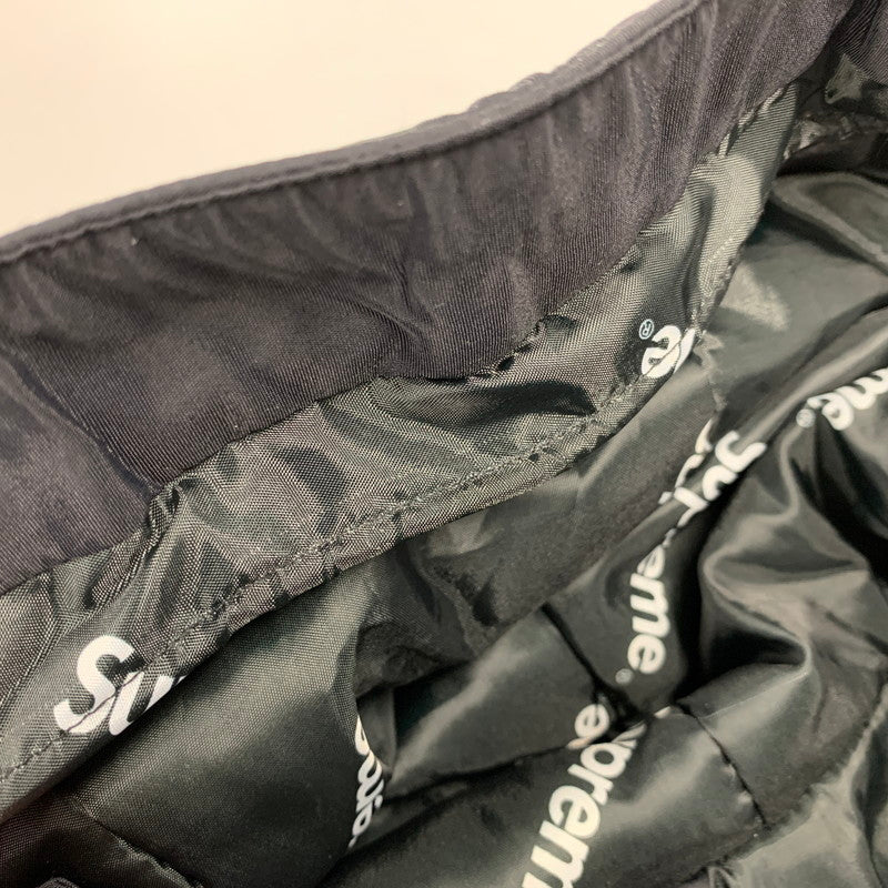 【中古品】【メンズ】 SUPREME シュプリーム HOODED フーデッド LOGO ロゴ HALF ZIP PULLOVER ハーフ ジップ プルオーバー ジャケット 149-261010-sm-03-izu サイズ：M カラー：ブラック 万代Net店