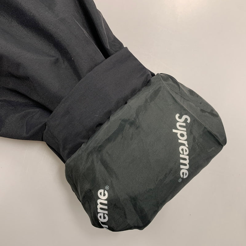 【中古品】【メンズ】 SUPREME シュプリーム HOODED フーデッド LOGO ロゴ HALF ZIP PULLOVER ハーフ ジップ プルオーバー ジャケット 149-261010-sm-03-izu サイズ：M カラー：ブラック 万代Net店