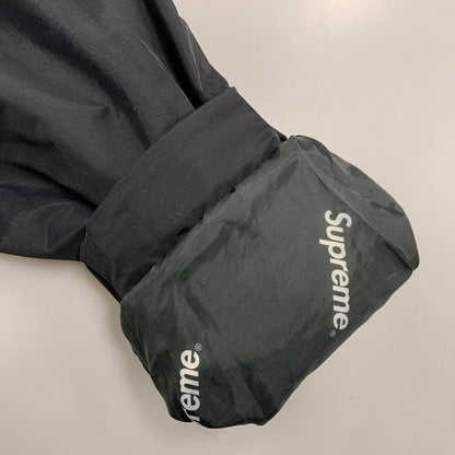 【中古品】【メンズ】 SUPREME シュプリーム HOODED フーデッド LOGO ロゴ HALF ZIP PULLOVER ハーフ ジップ プルオーバー ジャケット 149-261010-sm-03-izu サイズ：M カラー：ブラック 万代Net店