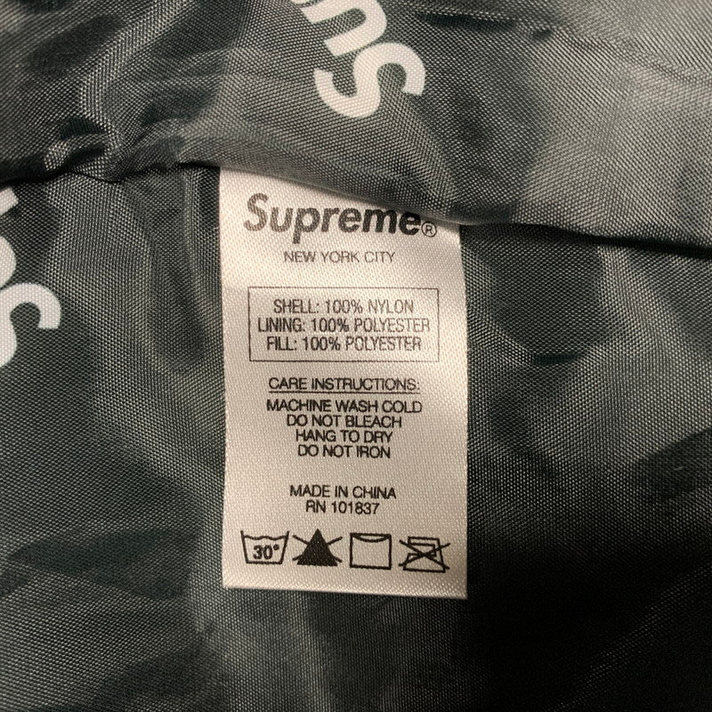 【中古品】【メンズ】 SUPREME シュプリーム HOODED フーデッド LOGO ロゴ HALF ZIP PULLOVER ハーフ ジップ プルオーバー ジャケット 149-261010-sm-03-izu サイズ：M カラー：ブラック 万代Net店