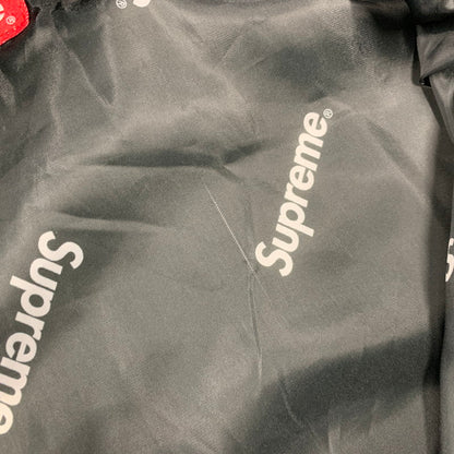 【中古品】【メンズ】 SUPREME シュプリーム HOODED フーデッド LOGO ロゴ HALF ZIP PULLOVER ハーフ ジップ プルオーバー ジャケット 149-261010-sm-03-izu サイズ：M カラー：ブラック 万代Net店