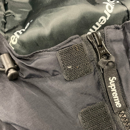 【中古品】【メンズ】 SUPREME シュプリーム HOODED フーデッド LOGO ロゴ HALF ZIP PULLOVER ハーフ ジップ プルオーバー ジャケット 149-261010-sm-03-izu サイズ：M カラー：ブラック 万代Net店