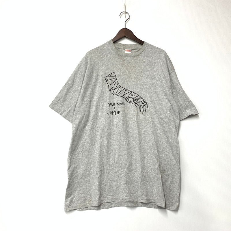 【中古品】【メンズ】 SUPREME シュプリーム×NECKFACE ネックフェイス 2003S YOUR MOM IS CRIPPED TEE ユア マム イズ クリプト Tシャツ トップス 半袖 149-261027-ya-01-izu サイズ：XL カラー：グレー 万代Net店
