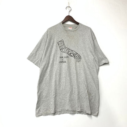 【中古品】【メンズ】 SUPREME シュプリーム×NECKFACE ネックフェイス 2003S YOUR MOM IS CRIPPED TEE ユア マム イズ クリプト Tシャツ トップス 半袖 149-261027-ya-01-izu サイズ：XL カラー：グレー 万代Net店