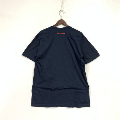 【中古品】【メンズ】 SUPREME シュプリーム FUCK THE WORLD TEE ファック ザ ワールド Tシャツ トップス 半袖 149-260921-ya-01-izu サイズ：M カラー：ネイビー 万代Net店