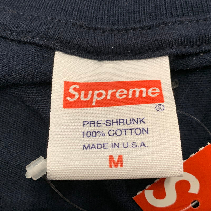 【中古品】【メンズ】 SUPREME シュプリーム FUCK THE WORLD TEE ファック ザ ワールド Tシャツ トップス 半袖 149-260921-ya-01-izu サイズ：M カラー：ネイビー 万代Net店