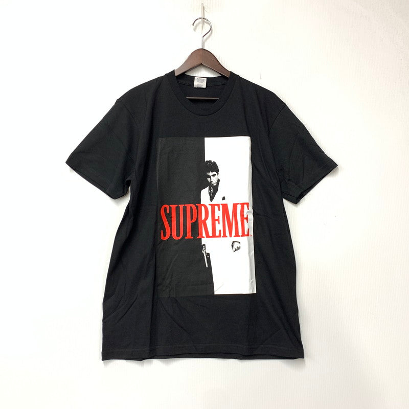 【中古品】【メンズ】 SUPREME シュプリーム SCARFACE SPLIT TEE スカーフェイス スプリット Tシャツ トップス 半袖 149-261027-ya-04-izu サイズ：M カラー：ブラック 万代Net店