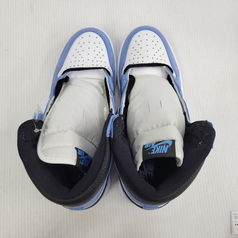 【中古美品】【メンズ】 NIKE ナイキ AIR JORDAN 1 RETRO HIGH OG 555088-134 エア ジョーダン 1 レトロ ハイ OG スニーカー 靴 160-260921-as-12-izu サイズ：27cm カラー：WHITE/BLACK-UNIVERSITY BLUE 万代Net店