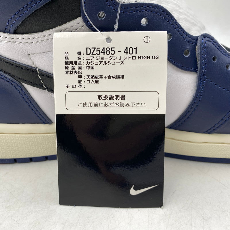 【中古美品】【メンズ】 NIKE ナイキ AIR JORDAN 1 RETRO HIGH OG エアジョーダン1 レトロ ハイ OG スニーカー 靴 160-260921-yn-04-izu サイズ：27.0cm カラー：ミッドナイトネイビー 万代Net店
