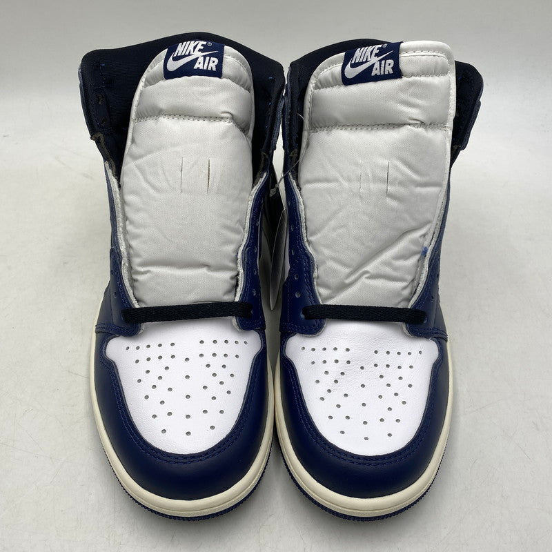 【中古美品】【メンズ】 NIKE ナイキ AIR JORDAN 1 RETRO HIGH OG エアジョーダン1 レトロ ハイ OG スニーカー 靴 160-260921-yn-04-izu サイズ：27.0cm カラー：ミッドナイトネイビー 万代Net店