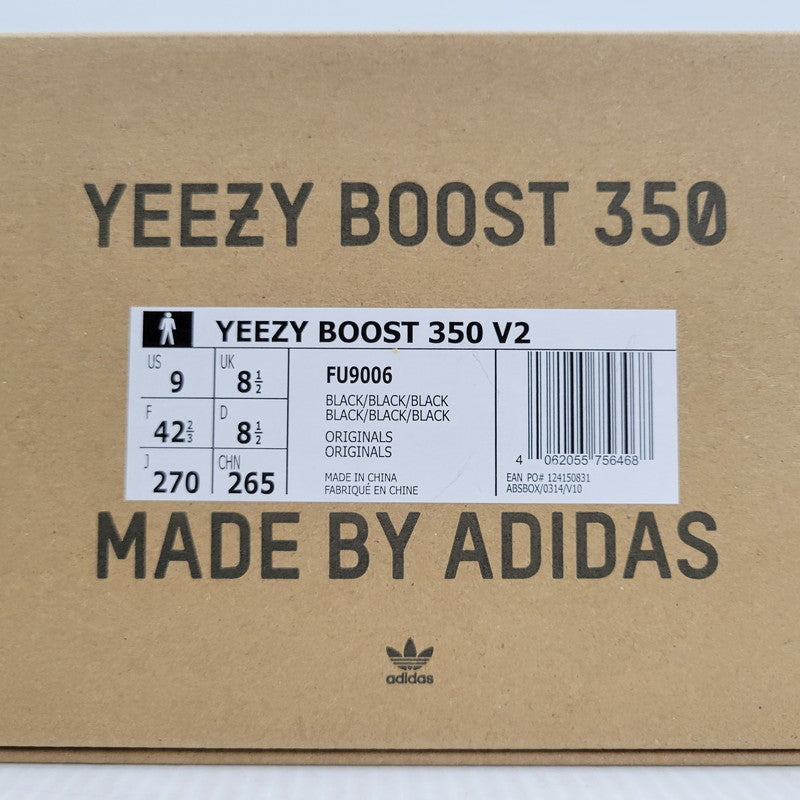 【中古品】【メンズ】 adidas アディダス YEEZY BOOST 350 V2 FU9006 イージーブースト 350 V2 スニーカー 靴 161-260921-as-08-izu サイズ：27cm カラー：BLACK/BLACK/BLACK 万代Net店