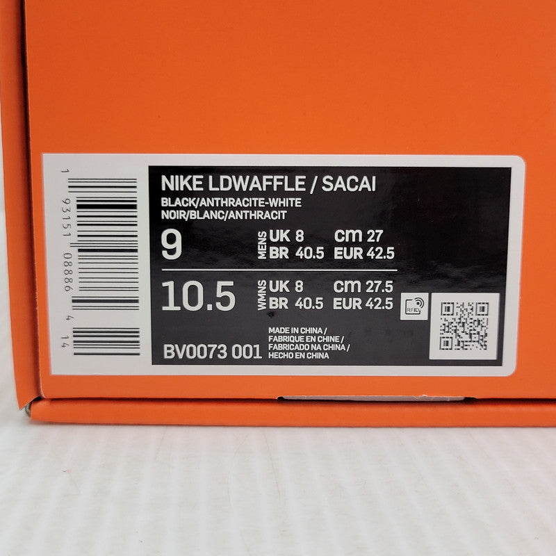 【中古美品】【メンズ】 NIKE ナイキ × SACAI サカイ LD WAFFLE BV0073-001 LD ワッフル スニーカー 靴 160-260921-as-17-izu サイズ：27cm カラー：BLACK/ANTHRACITE-WHITE 万代Net店
