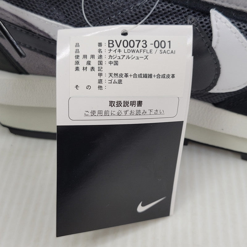 【中古美品】【メンズ】 NIKE ナイキ × SACAI サカイ LD WAFFLE BV0073-001 LD ワッフル スニーカー 靴 160-260921-as-17-izu サイズ：27cm カラー：BLACK/ANTHRACITE-WHITE 万代Net店