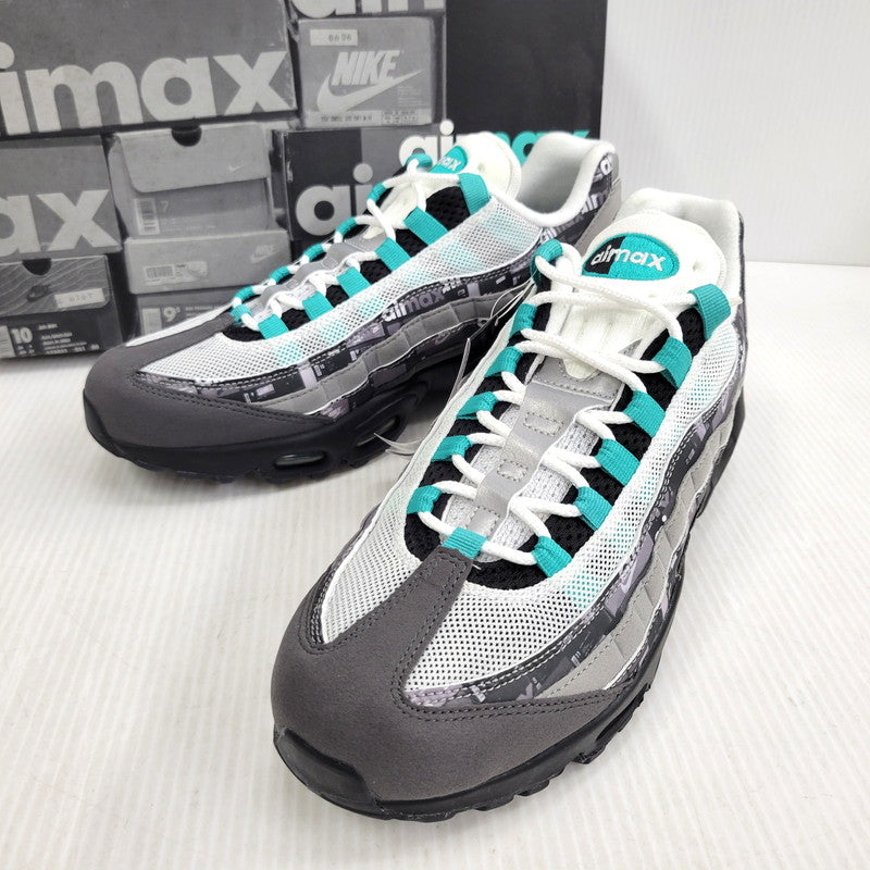 【中古品】【メンズ】 NIKE ナイキ × ATMOS アトモス AIR MAX 95 PRNT AQ0925-001 エアマックス95 プリント スニーカー 靴 160-260921-as-13-izu サイズ：27cm カラー：BLACK/CLEAR JADE-MEDIUM ASH-DK 万代Net店