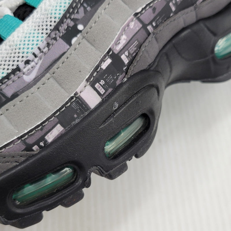 【中古品】【メンズ】 NIKE ナイキ × ATMOS アトモス AIR MAX 95 PRNT AQ0925-001 エアマックス95 プリント スニーカー 靴 160-260921-as-13-izu サイズ：27cm カラー：BLACK/CLEAR JADE-MEDIUM ASH-DK 万代Net店