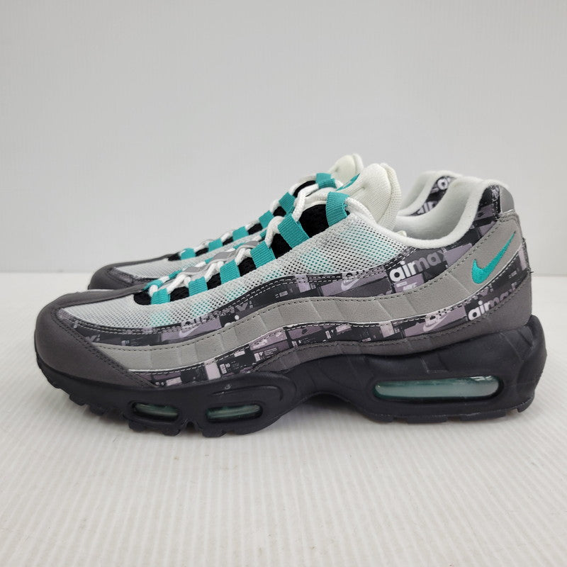 【中古品】【メンズ】 NIKE ナイキ × ATMOS アトモス AIR MAX 95 PRNT AQ0925-001 エアマックス95 プリント スニーカー 靴 160-260921-as-13-izu サイズ：27cm カラー：BLACK/CLEAR JADE-MEDIUM ASH-DK 万代Net店