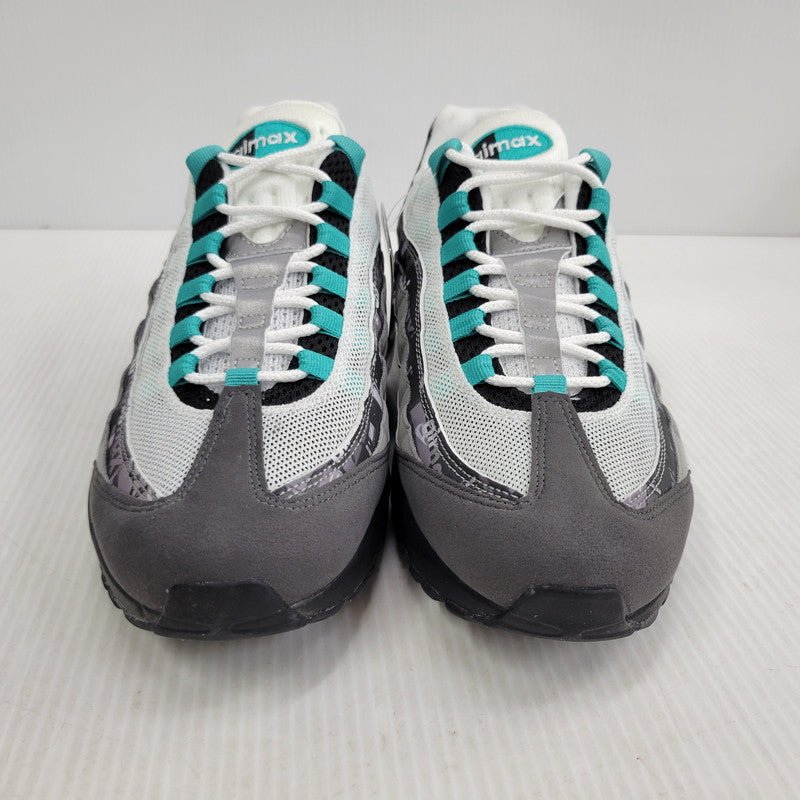 【中古品】【メンズ】 NIKE ナイキ × ATMOS アトモス AIR MAX 95 PRNT AQ0925-001 エアマックス95 プリント スニーカー 靴 160-260921-as-13-izu サイズ：27cm カラー：BLACK/CLEAR JADE-MEDIUM ASH-DK 万代Net店