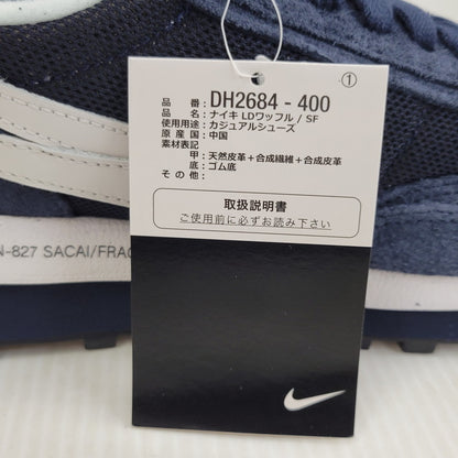 【中古美品】【メンズ】 NIKE ナイキ × FRAGMENT DESIGN フラグメントデザイン × SACAI サカイ LD WAFFLE DH2684-400 LD ワッフル スニーカー 靴 160-260921-as-19-izu サイズ：27.5cm カラー：BLUE VOID/WHITE-OBSIDIAN-WHITE 万代Net店
