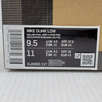【中古美品】【メンズ】 NIKE ナイキ × OFF-WHITE オフホワイト DUNK LOW DJ0950-117 ダンク ロー スニーカー 靴 160-260921-as-14-izu サイズ：27.5cm カラー：SAIL/NEUTRAL GREY-HYPER PINK 万代Net店