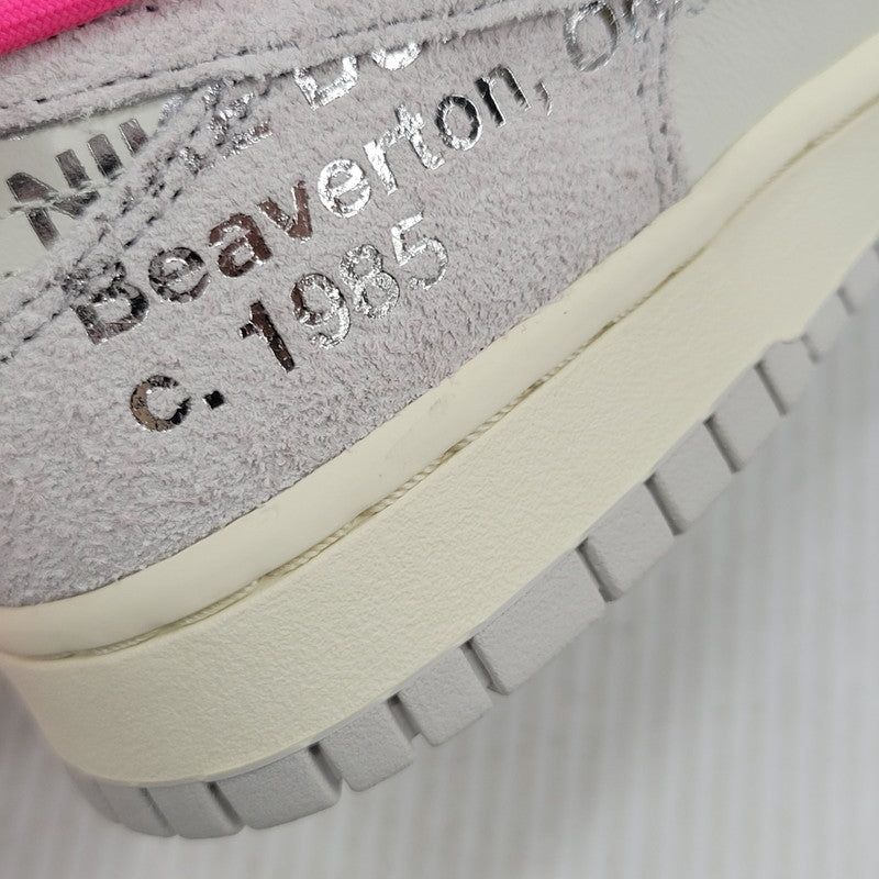 【中古美品】【メンズ】 NIKE ナイキ × OFF-WHITE オフホワイト DUNK LOW DJ0950-117 ダンク ロー スニーカー 靴 160-260921-as-14-izu サイズ：27.5cm カラー：SAIL/NEUTRAL GREY-HYPER PINK 万代Net店