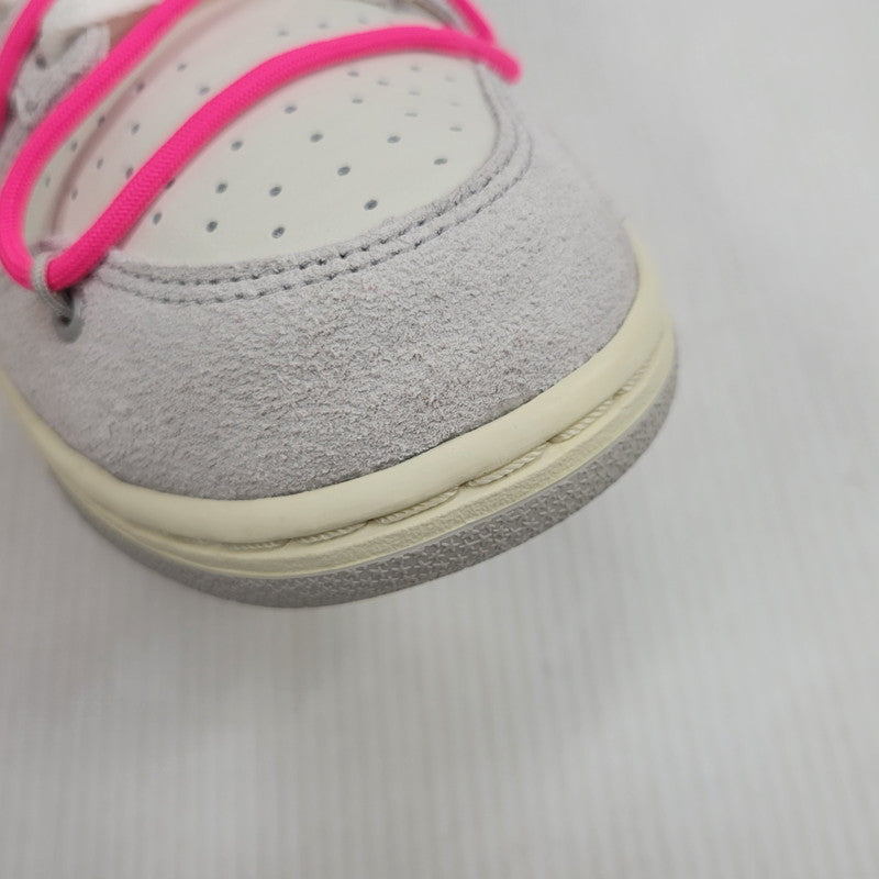 【中古美品】【メンズ】 NIKE ナイキ × OFF-WHITE オフホワイト DUNK LOW DJ0950-117 ダンク ロー スニーカー 靴 160-260921-as-14-izu サイズ：27.5cm カラー：SAIL/NEUTRAL GREY-HYPER PINK 万代Net店