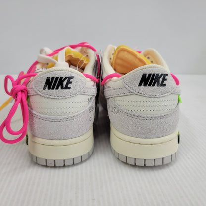 【中古美品】【メンズ】 NIKE ナイキ × OFF-WHITE オフホワイト DUNK LOW DJ0950-117 ダンク ロー スニーカー 靴 160-260921-as-14-izu サイズ：27.5cm カラー：SAIL/NEUTRAL GREY-HYPER PINK 万代Net店