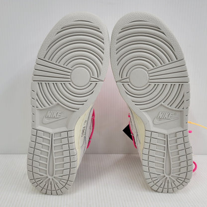【中古美品】【メンズ】 NIKE ナイキ × OFF-WHITE オフホワイト DUNK LOW DJ0950-117 ダンク ロー スニーカー 靴 160-260921-as-14-izu サイズ：27.5cm カラー：SAIL/NEUTRAL GREY-HYPER PINK 万代Net店