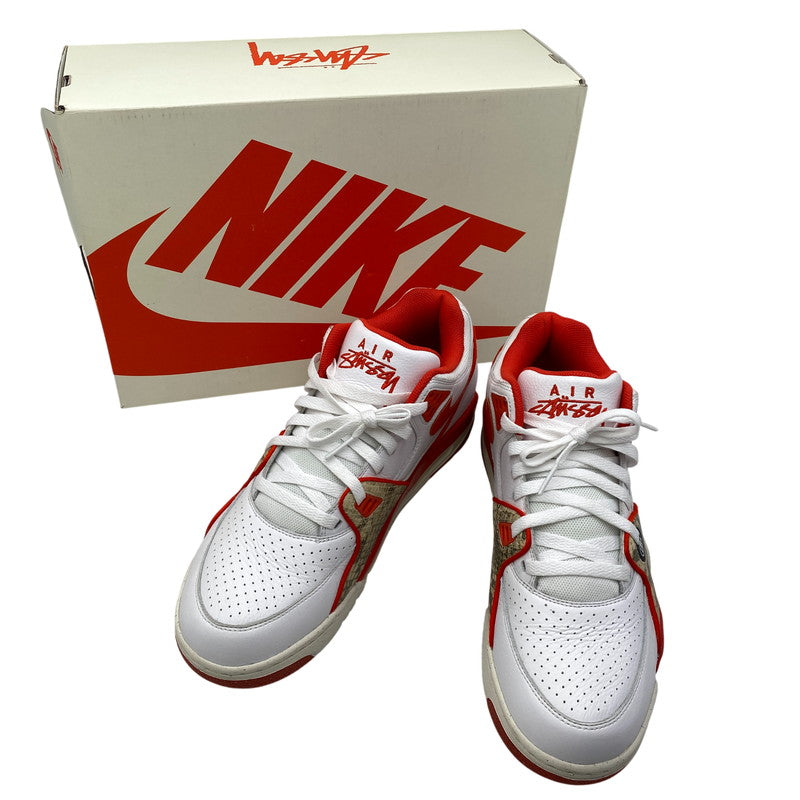 【中古品】【メンズ】 NIKE ナイキ×STUSSY ステューシー FD6475-101 AIR FLIGHT エアフライト 89 LOW ロウ SP スニーカー シューズ 靴 160-260921-ya-14-izu サイズ：28cm カラー：WHITE/HABANERO RED-SAIL 万代Net店