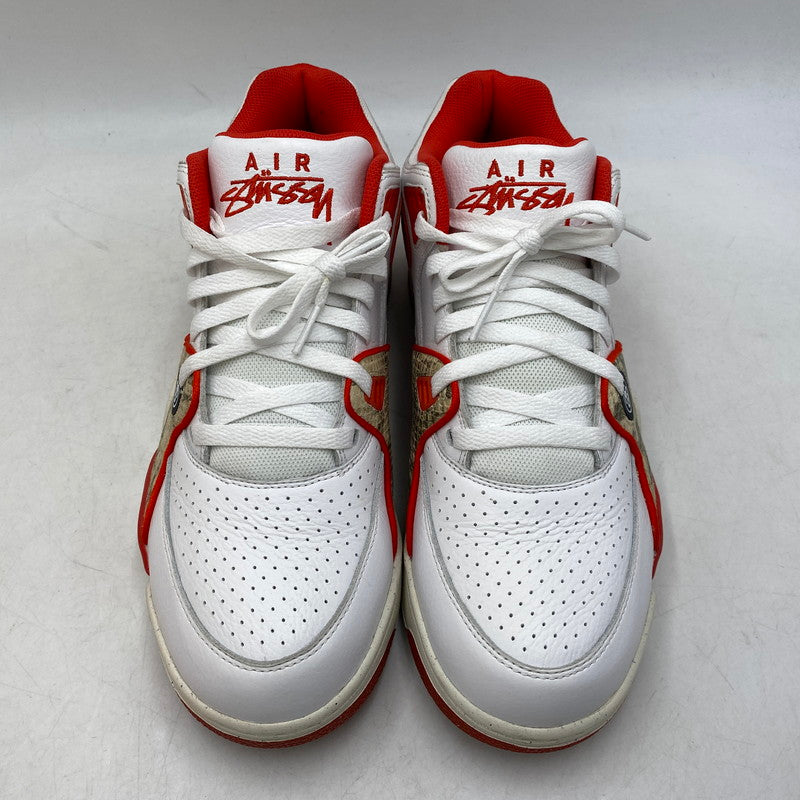 【中古品】【メンズ】 NIKE ナイキ×STUSSY ステューシー FD6475-101 AIR FLIGHT エアフライト 89 LOW ロウ SP スニーカー シューズ 靴 160-260921-ya-14-izu サイズ：28cm カラー：WHITE/HABANERO RED-SAIL 万代Net店